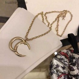 Pendant Necklaces designer necklace jewlery for women jewelry Brand Designer Classic Style Double G Letter Necklace Wedding Women Fashion Simple Jewelry L240311