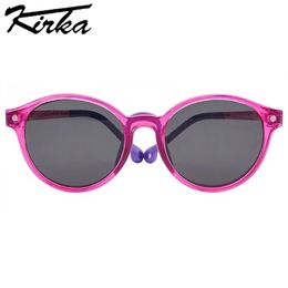 Kirka TR90 Clipon Child Sunglasses 2 Using Way Eyewear Optical Myopia Glasses Frames Sun Lens UV400 Boy Girl 240226