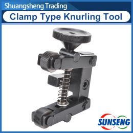 Kookplaat Clamp Type Knurling Tool 0.8mm 1.2mm 1.8mmReticulated Knurling Wheel S/N:SS10130