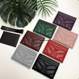 fashion Card Holders caviar woman mini wallet Designer pure Colour genuine leather Pebble texture luxury Black wallets239B