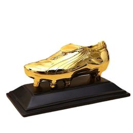 Football Golden Boot Trophy Statue Champions Top Soccer Trophies Fans Gift Car Decoration Fans Souvenir Cup Birthday Crafts232Z