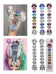 Face Hair Gems Jewels Stickers Mermaid Rhinestone Glitter Tattoos Multipurpose Eyes Forehead Body Self Adhesive Crystals for Gir7975721