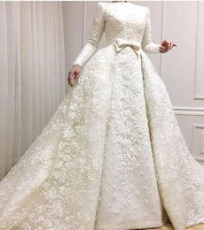 Muslim Wedding Dress A Line Long Sleeves Appliqued Country Garden Church Formal Bride Bridal Gown Custom Made Plus Size5996580