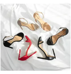 Dress Shoes Summer Style High-heeled Sandals Female Black Stiletto Sexy Waterproof Platform Was Thin All-match Women's