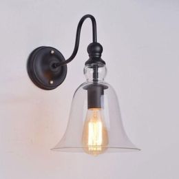 Wall Lamp Simple American Retro Lighting Living Room Restaurant Cafe Bar Glass Personality Wild Bell271W