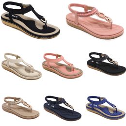 2024 summer women shoes Sandals low heels Mesh surface Leisure Mom Black white large size 35-42 J61 GAI XJ