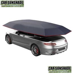 Car Sunshade Car Insated Hood Canopy Sunshade Waterproof Uv-Proof Outdoor Vehicle Carport Tarpain Shed Drop Delivery Automobiles Motor Dhkhi