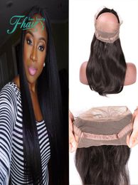 360 Lace Frontal Band 8A Mongolian Virgin Hair Straight Human Hair Lace Frontal Closure 8quot22quotInch Length Hair Fast Ship6575008