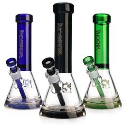 Phoenix Glass Bongs Hookahs Beaker Bong Glass Vase Shisha 9mm Thickness Wall Super Heavy Thick Beaker Bong 12'' beaker Water Pipe Glass Water Bongs