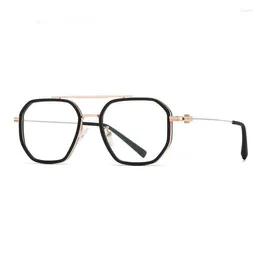 Sunglasses Frames Retro Multi Sided Flat Lenses Anti Blue Light Men TR90 Myopia Hyperopia Prescription Eye Glasses Frame Brillen Eyeglasses