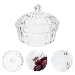 Dinnerware Sets Acrylic Fruit Bowl Snack Storage Holder Wedding Candy Dried Container Party Chocolate Jar With Lid Vintage Decor