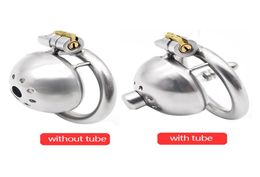 304 stainless steel Device Super Small Short Cock Cage with Stealth lock Ring Sex Toy8771408