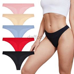 Panties Women's Womens Panties Women Ruffles Underwear Invisible Seamless T G-String Female Sexy Thongs Intimates Lingerie Ladies Briefs 1pcs Abc12 ldd240311