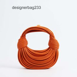 Cattle Lady Handbag Brand Cassette Knot Botteega Bvbag Knitted Double Knot Leather Bag Hand Designer Bags Small Totes Noodle 2024 Handbags Round Purse I11M