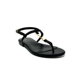 Flat Sandals Slides Womens Sandal Brand Fashion Flip-flops Simple Buckle Strap Sandal Patent Leather Metal Letter Designer Sandals