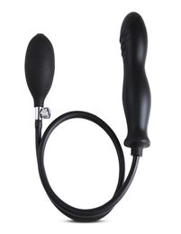 Male Anal Butt Plug Silicone Inflatable Expandable Anal Dilator Prostate Massager Anal Sex Toys For Women Men Gays Anus Enlarger S4347225