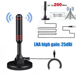 Antennas Retail 200Km Vhf Uhf Amplifier Lumiparty Indoor Digital Hdtv Tv High Gain Antenna 25Dbi With Access To Vieweastvita Platform Otgs3