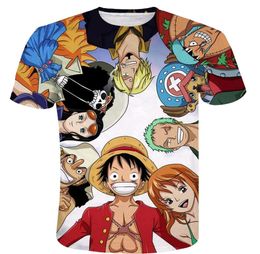 One Piece 3D Printed Fashion t shirt WomenMen Summer Short Sleeve 2019 Casual Tshirts Popular Anime Trendy Tee Shirts Custom1548842