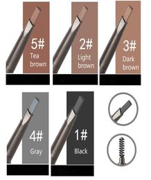 Eye Makeup Long lasting 5 colors Brow Pencil With Brush Eyebrow Eyeliner Long Lasting Shadow Waterproof Paint Makeup3025669