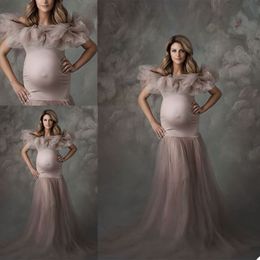 Maternity Sleepwear Dresses For Po Shoot Pregnant Women Pography Props Custom Made Weddiing Party Cheap Women Sleepgown233M