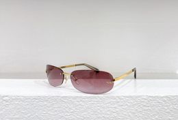 black Women sunglasses A7 purple lens high quality for women Designer Sunglasses Luxury Retro Square Metal Vintage A715666 HZUJ