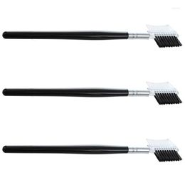 Makeup Brushes Women Double-Sides Brow Comb Eyebrow Brush Wood Holder Make-Up Cosmetic Tool 3Pcs Black Drop Delivery Health Beauty Too Otbc5