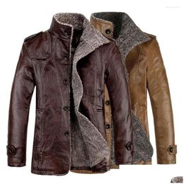 Men'S Fur & Faux Fur Mens Fur Winter 50%Men Daily Faux Coat For P Leather Wear Jacket Color Business Drop Delivery Apparel Men'S Cloth Dhu1Q