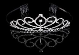 sparkly Bridal Tiaras Crowns With Rhinestones Bridal Jewellery Girls Evening Prom Party Performance Pageant Crystal Wedding Tiaras A7193117