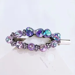 Hair Clips Crystal Lovely Bowknot Broken Duck Mouth Contracted Edge Clip Hairpin Headdress