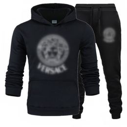 New Mens Tracksuits Men Sets Sweatshirt+sweatpants Tracksuit Zipper Stand Collar Sports Suit Jogging Men Clothing