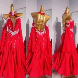 Stage Wear 2024 Women's Latin Dance Dress Luxury All Diamond Sexy Fishtail Long Chacha Adult And Children's High End