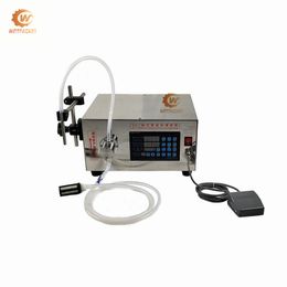 Semi-automatisk magnetisk pumpflaskvätska påfyllningsmaskin 2-5000 ml CNC LCD för e-vätska eterisk oljekvantitativ dispenser