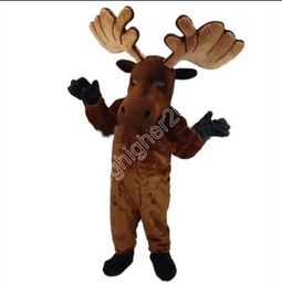 Hot Sales Reindeer Mascot Costume Carnival Party Stage Performance Fancy Dress for Men Women Halloween Costume