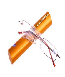 20pcslot portable metal reading glasses with pen cases 100 to 4006141168