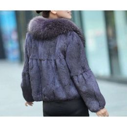 Jacket Leather Season Haining For Women, Lazy Otter, Rabbit Short And Stylish Winter, Mother Appears Thin, Raccoon Fur, Small Stature, Real Fur 23