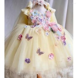Girl Dresses Baby Kids 1st Birthday Fantasy Dress Born Baptism Gown Infant Girls Party Flower Christmas Vestidos