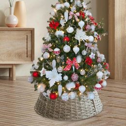 Christmas Decorations Tree Skirt Festivals Decorative Rustic Collections Parties 60x17cm Xmas Stand Basket Base Cover