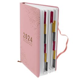 Agenda Book Writing Paper Notepad Schedule Yearly Planner Notepads Daily Planning 240306