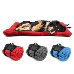 Kennels & Pens Dog Bed Blanket Portable Cushion Mat Waterproof Outdoor Kennel Foldable Pet Beds Couch For Small Large Dogs1351S