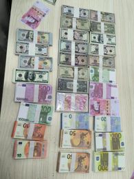 Best 3A 20 Money Size Banknote Eckku Euro 50 Supplies Prop Movie Chi Paper Copy Novelty 10 Toys Party 100 Dollar Currency Fake 1:2 Actual Njvjp