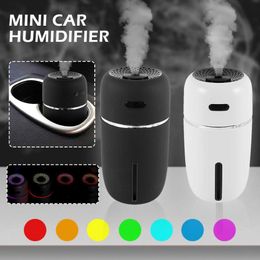 Car Air Humidifier Portable LED Essential Oil Diffuser Mini Home Office Accessories 210724201a