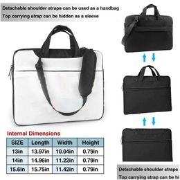 Laptop Cases Backpack 10Pcs Blank Case Sublimation Consumables Shoder Bags For 13Inch 14Inch 15.6 Inch Drop Delivery Computers Network Otkh5