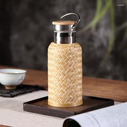 Water Bottles Vacuum Cup Vintage Rattan Tea High-End Kettle Small Travel Portable