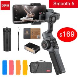 Gimbal ZHIYUN 3Axis Gimbals Handheld Stabiliser Smooth 5 Gimbal for Smartphone iPhone/Samsung/Huawei/Xiaomi/Action Camera