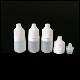 wholesale 2ml Empty Refillable Plastic Squeezable Dropper Bottles Portable Eye Drops Containers with Screw Cap and Plug LL