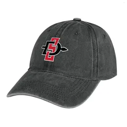 Berets San Diego State Aztecs Cowboy Hat Military Tactical Cap Western Hats For Women Men's