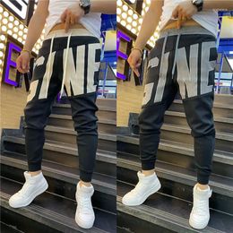 Men's Pants Spring Summer Casual Korean Slim-fit All-match Small Feet Haren Nine Points Corset Foot Men Clothing