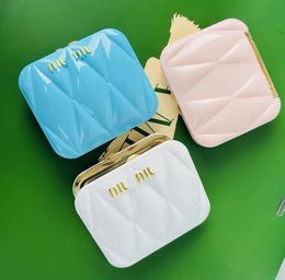 fashion designer women Makeup Mirror Retro Luxury Portable Mirror letter Pocket Mini Double sided Mirror Folding Mirror