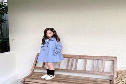 s Toddler Kids Girls autumn Trench Coat solid Wind Jacket Dress Outwear Autumn Winter Warm Children Tops7482797