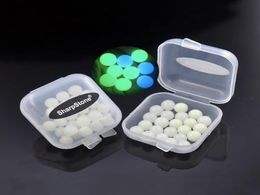 6mm sharpstone Smoking Quartz Terp Dab Pearls Balls Luminous Glowing Blue Green Clear Pearl For Banger Nails with gift plastic box6856752